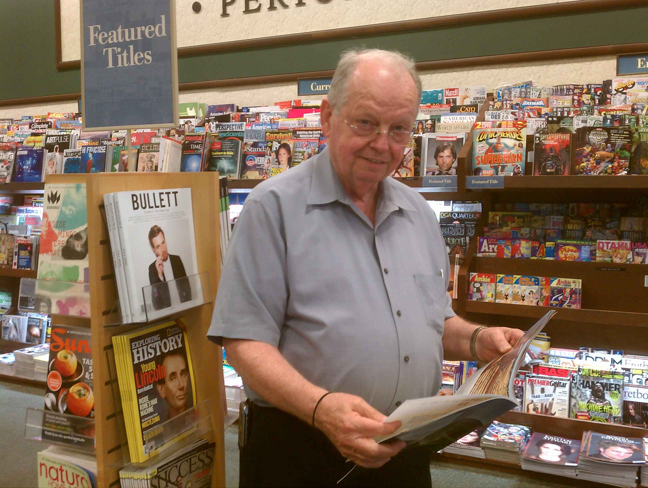 Ward at the bookstore