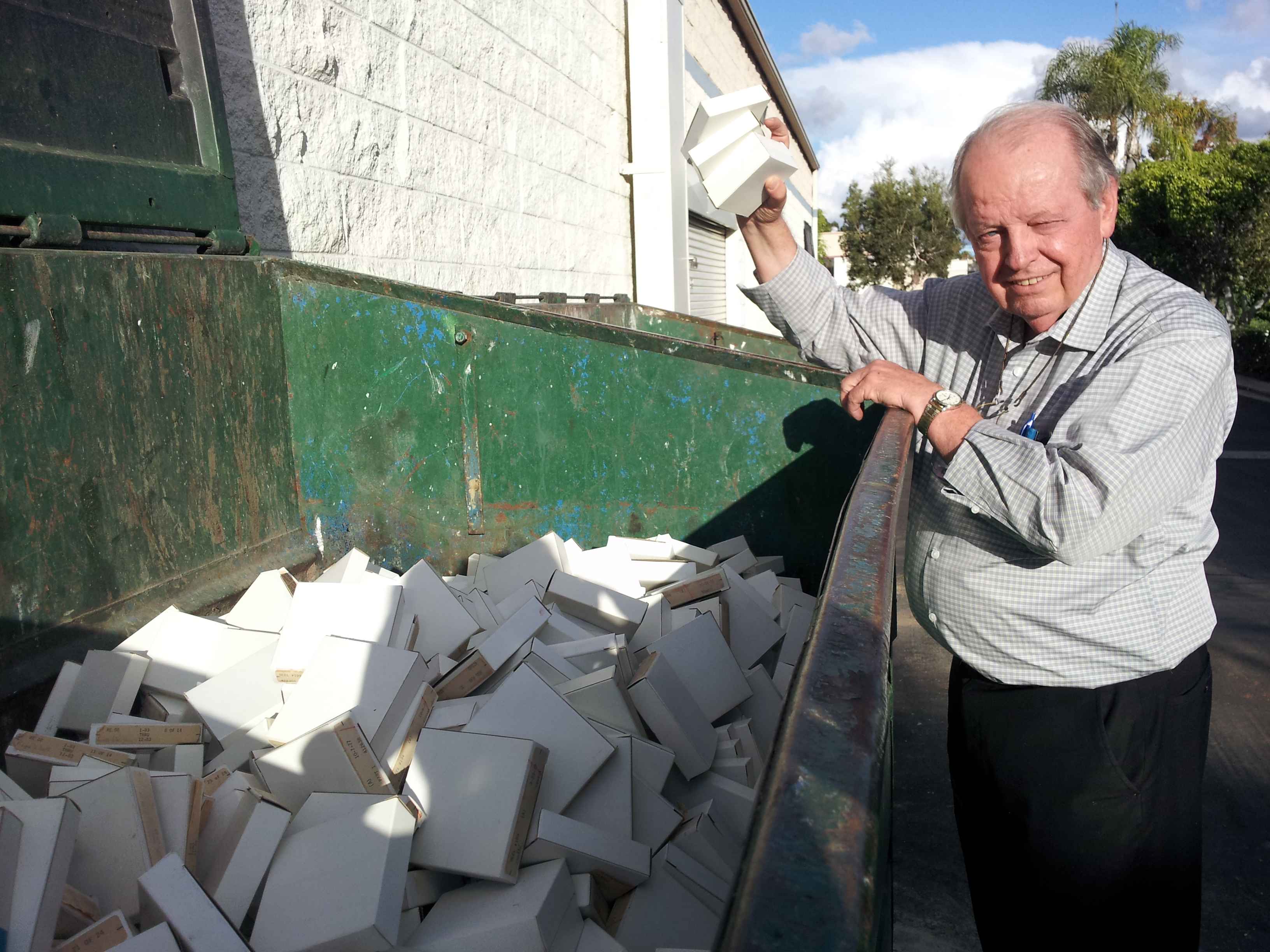 Ward throws away microfilm records