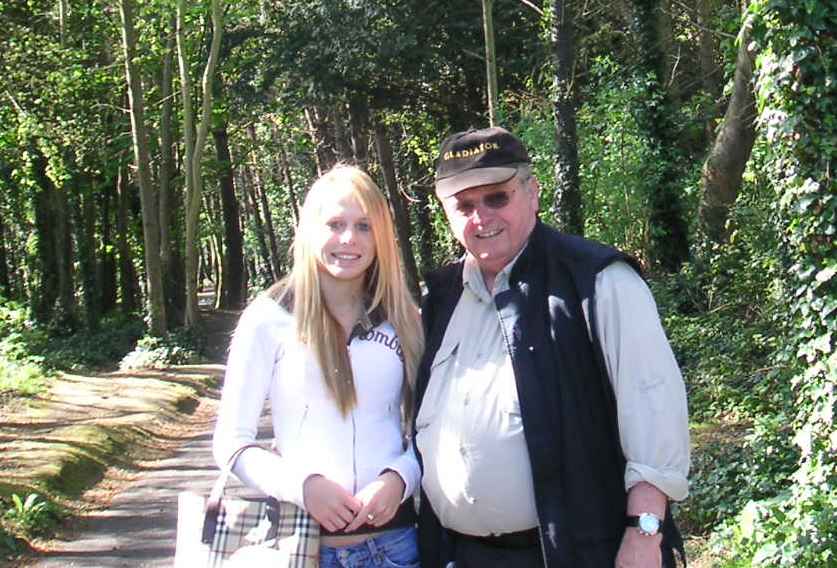 Grandpa Ward & Kadie at Malahide, Ireland
