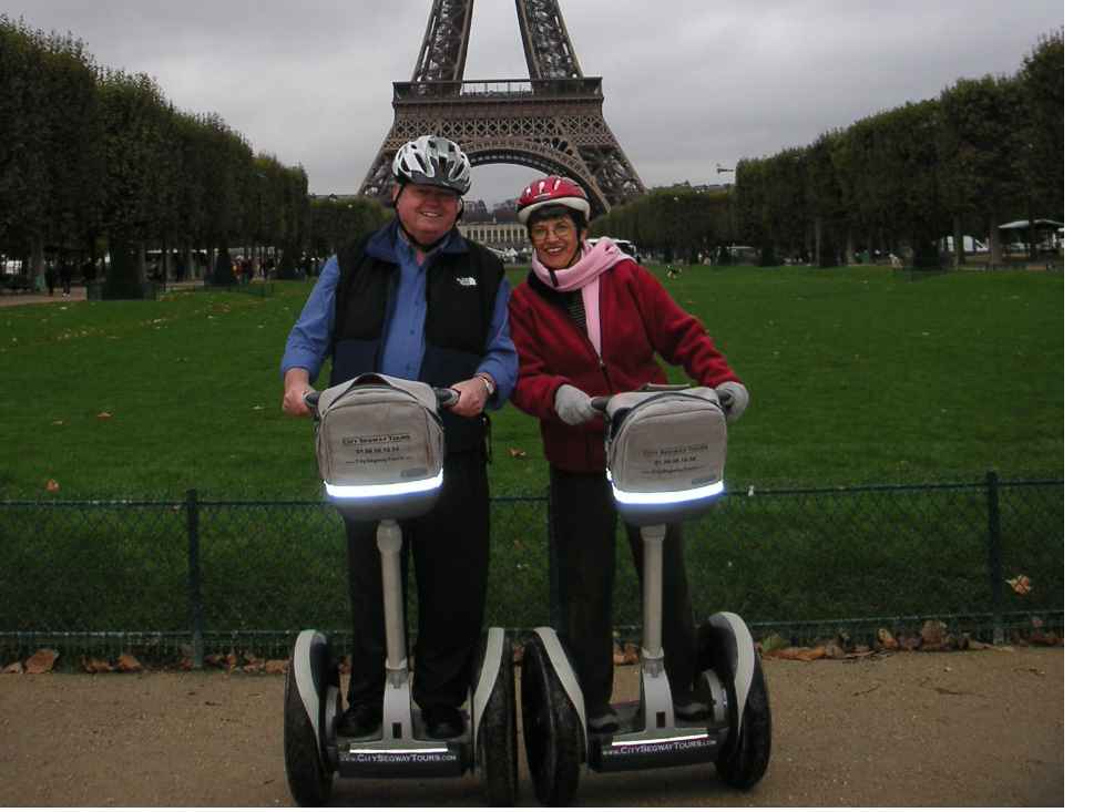 Ward and Norise on a Segway city tour