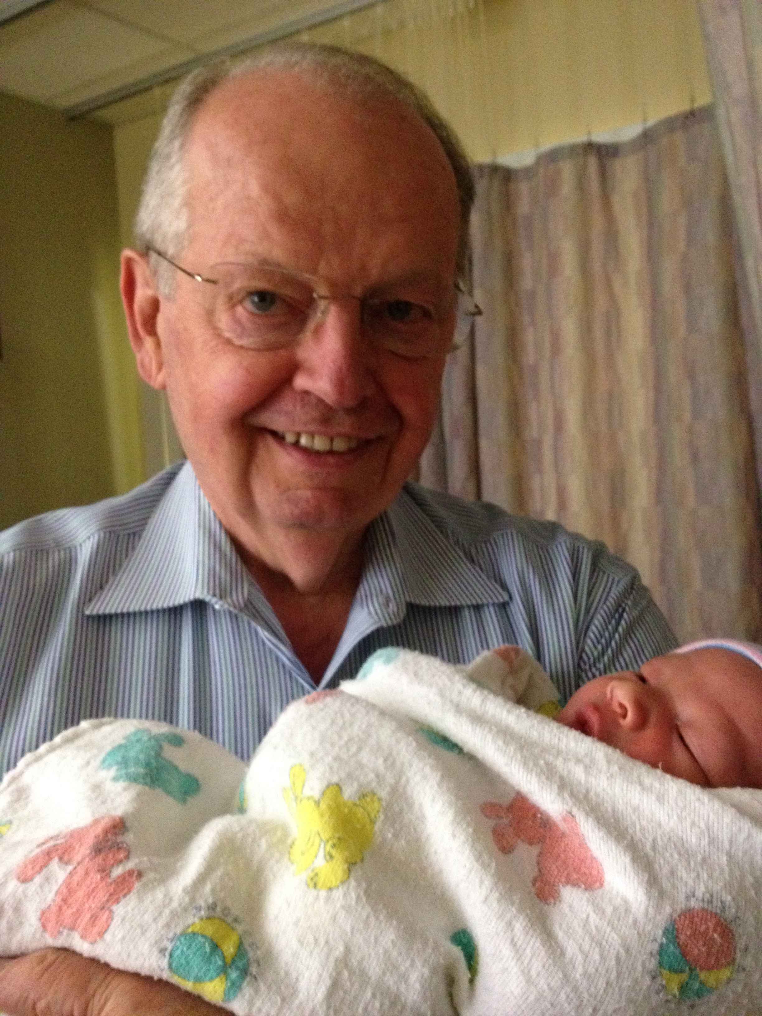 Ward and his new great grandson, Blake