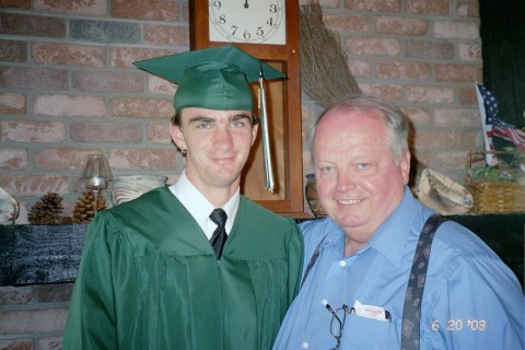 Grandpa Ward and high school grad, Chris.